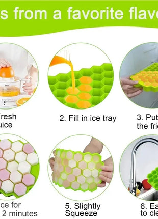 Ice Cube Mold Reusable Silicone Ice Cube Mold BPA Free Ice Cream Maker