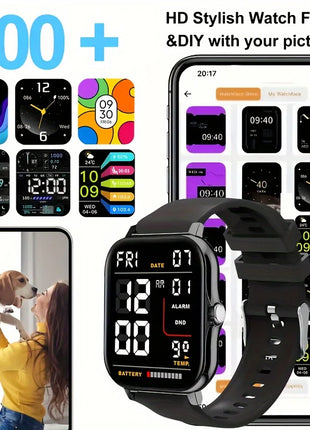 KESHUYOU 2025 Smart Watch Answer Make Call Message Preview Sport Mode
