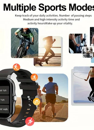 KESHUYOU 2025 Smart Watch Answer Make Call Message Preview Sport Mode
