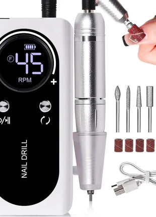 Professional 45000RPM Electric Portable Nail Drill Machine