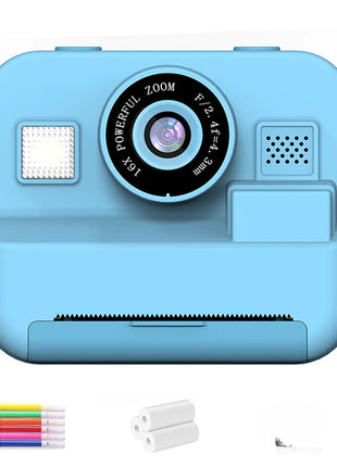 Educational Thermal Instant Print Camera With 32G Card, 1080P Children