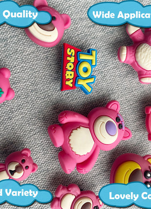 Random 10-100Pcs MINISO Disney Series Shoe Charms For Key Chain