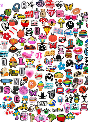 Lot of  20/30/50/100/200Pcs Random Shoe Charms for Sandals,Shoe DIY