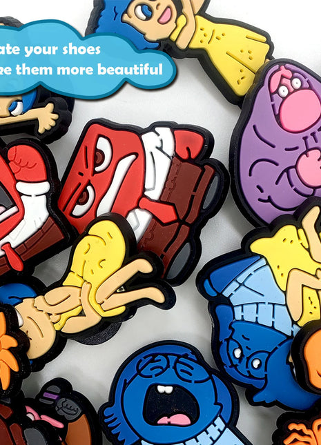 Random 10-100Pcs MINISO Disney Series Shoe Charms For Key Chain