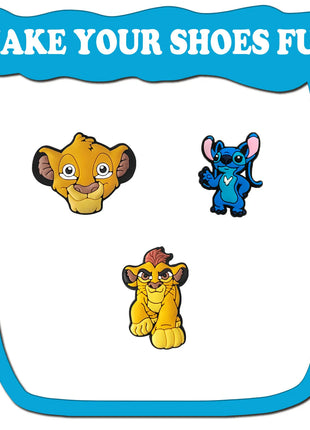 Random 10-100Pcs MINISO Disney Series Shoe Charms For Key Chain