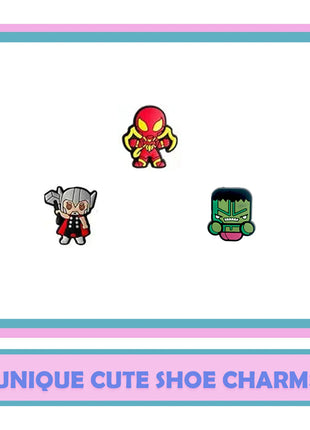 Random 10/20/30Pcs Hot Toys Series Shoe Charms For Clogs,PVC Shoe DIY