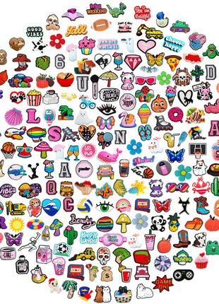 Lot of  20/30/50/100/200Pcs Random Shoe Charms for Sandals,Shoe DIY