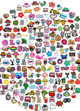 Lot of  20/30/50/100/200Pcs Random Shoe Charms for Sandals,Shoe DIY