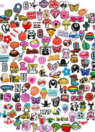 Lot of  20/30/50/100/200Pcs Random Shoe Charms for Sandals,Shoe DIY