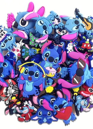 Random 10/20Pcs MINISO Stitch Series Shoe Charms For Slides