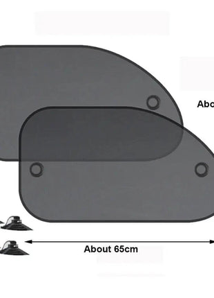 SEAMETAL 2PCS Car Window Sunshade Cover Sun Shield UV Protection Auto