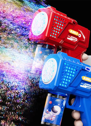 10 hole Automatic Gatling Electric Toy Blowing Bubble for Children's