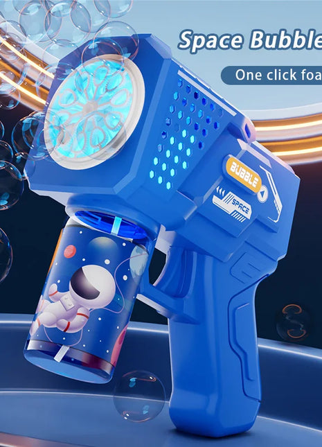 10 hole Automatic Gatling Electric Toy Blowing Bubble for Children's