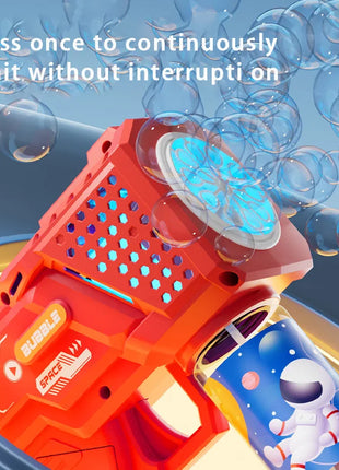 10 hole Automatic Gatling Electric Toy Blowing Bubble for Children's