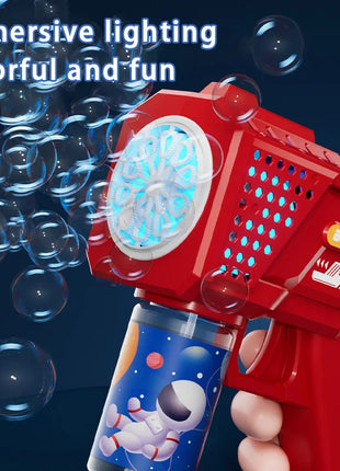 10 hole Automatic Gatling Electric Toy Blowing Bubble for Children's