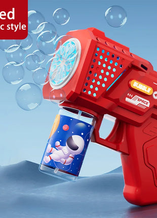 10 hole Automatic Gatling Electric Toy Blowing Bubble for Children's