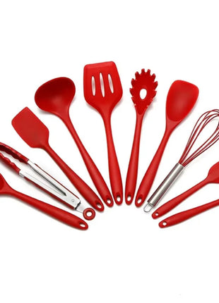 10 PCS Silicone Cookware Set Kitchen Cooking Tools Baking Tools