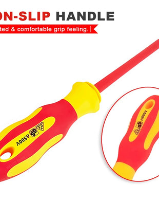 10Pcs Interchangeable Blade VDE Insulated Screwdriver Set with Case