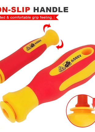 10Pcs Interchangeable Blade VDE Insulated Screwdriver Set with Case
