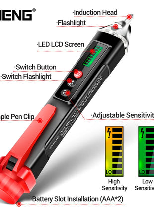 ANENG VC1010 Digital AC/DC Voltage Detectors Smart Non-Contact Tester