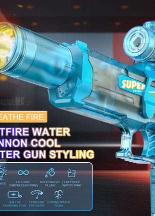 New Electric Water Gun With light Sprays Flame Effect Continuously