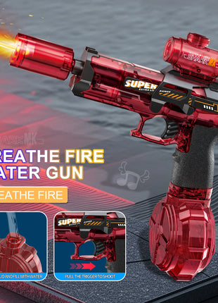 New Electric Water Gun With light Sprays Flame Effect Continuously