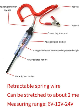 Car Truck Voltage Circuit Tester Auto 6V 24V Tools Car diagnostic