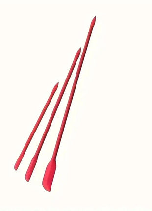3-Piece Mini Silicone Spatula Set - Heat Resistant, Multiple Sizes for