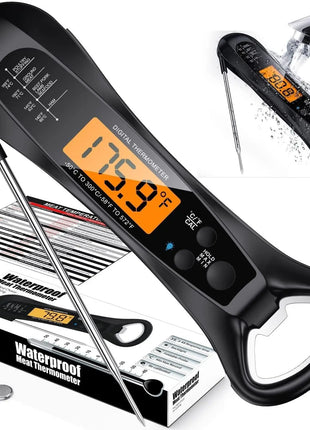 Instant Read Meat Thermometer for Cooking, Fast & Precise Digital Food