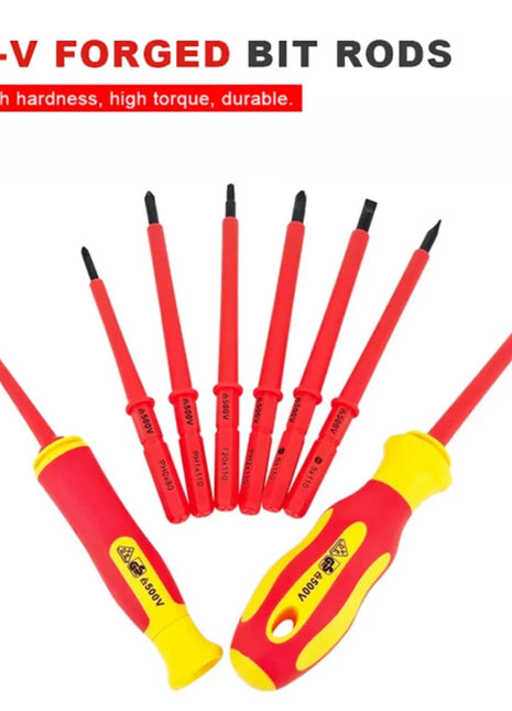 Interchangeable Blade VDE Insulated Screwdriver Set with