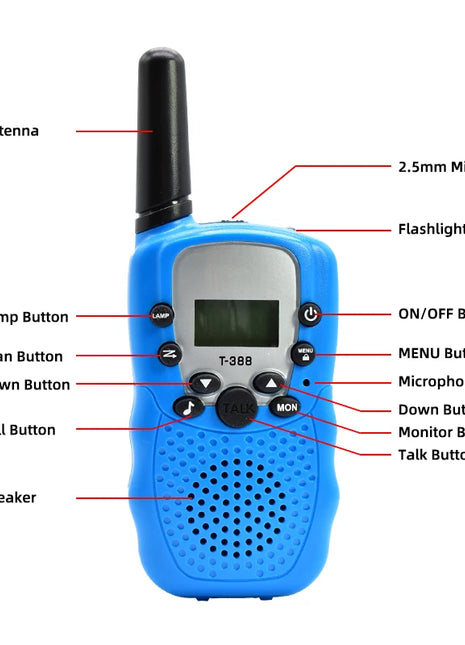 Itsok T388 Long Range walkie talkie  for Kids FRS  Free Licience Two