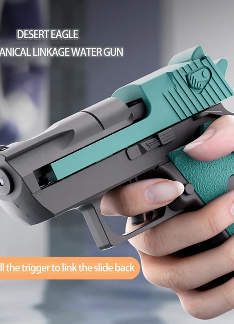 Mini Manual Water Gun Desert Eagle Pistol Shooting game Fight Toy Gun