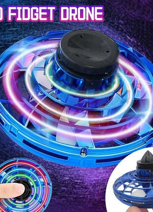 NEW LED Flying UFO Spinner Fingertip, Upgrade Flight Helicopter Gyro