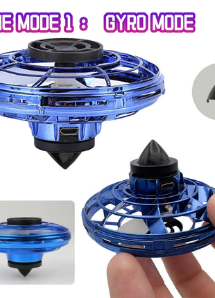 NEW LED Flying UFO Spinner Fingertip, Upgrade Flight Helicopter Gyro