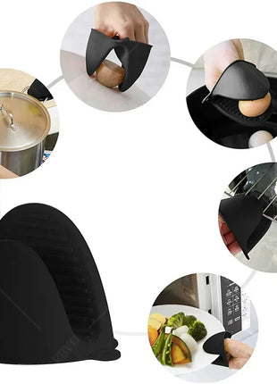 2PCS Oven Mitts Silicone Oven Glove Heat Resistant Pinch Mitts Anti