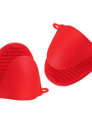 2PCS Oven Mitts Silicone Oven Glove Heat Resistant Pinch Mitts Anti