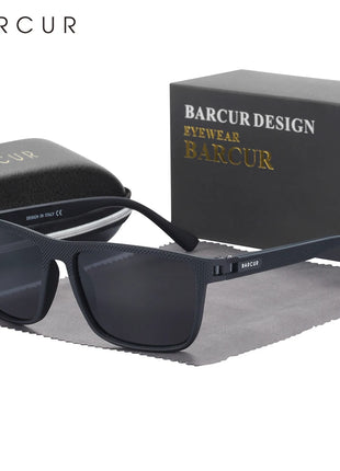 BARCUR Men Polarized Sunclasses TR90 Light Weight Fishing Travel Sun
