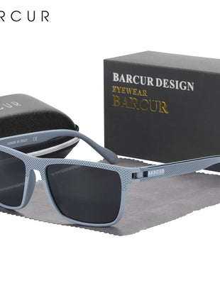 BARCUR Men Polarized Sunclasses TR90 Light Weight Fishing Travel Sun