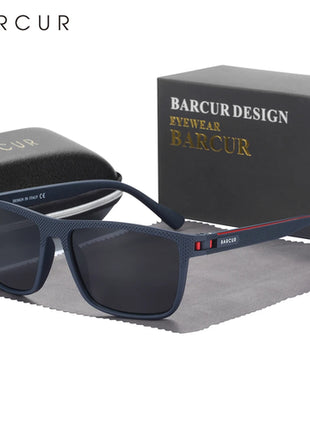 BARCUR Men Polarized Sunclasses TR90 Light Weight Fishing Travel Sun