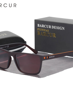 BARCUR Men Polarized Sunclasses TR90 Light Weight Fishing Travel Sun