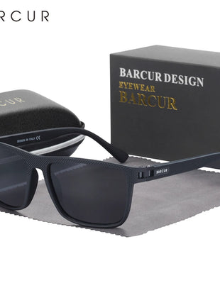 BARCUR Men Polarized Sunclasses TR90 Light Weight Fishing Travel Sun