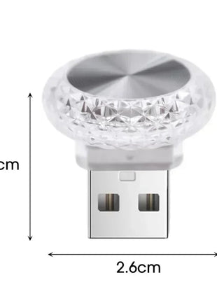 1 Pc RGB Car USB Ambient Light Mini LED Decorative Atmosphere Lamps