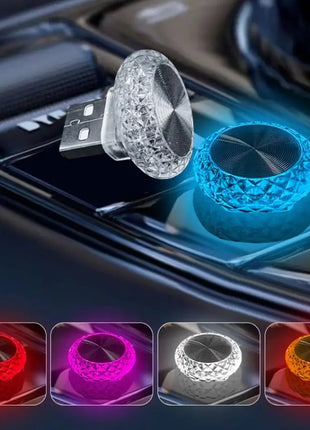 1 Pc RGB Car USB Ambient Light Mini LED Decorative Atmosphere Lamps
