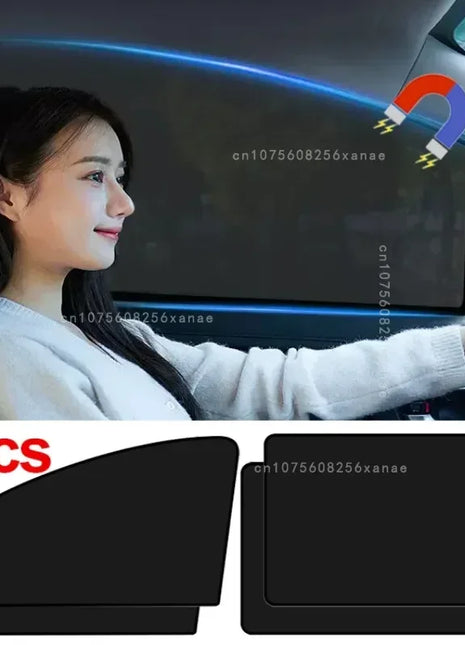 Magnetic Car Window Sunshade Cover Summer UV Protection Car Side Front
