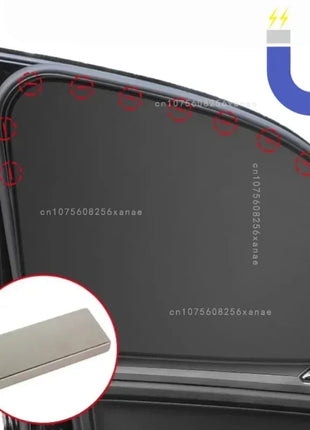 Magnetic Car Window Sunshade Cover Summer UV Protection Car Side Front