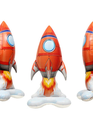 1pc Rocket Astronaut Standing Ballons Spaceman Helium Balloons Out Of
