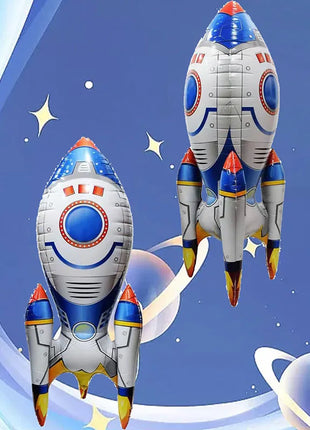 1pc Rocket Astronaut Standing Ballons Spaceman Helium Balloons Out Of