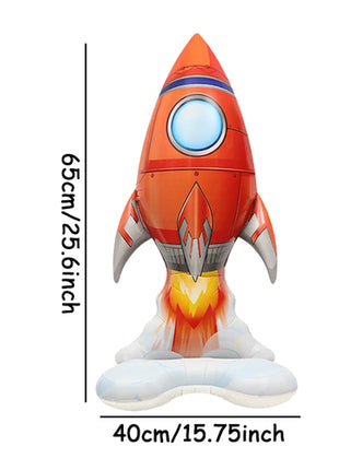 1pc Rocket Astronaut Standing Ballons Spaceman Helium Balloons Out Of