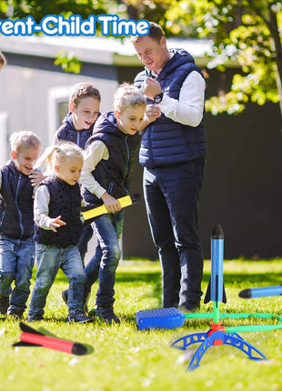 Kids Toy Rocket Launcher Foot Pump Soaring Rocket Toys Child Foam