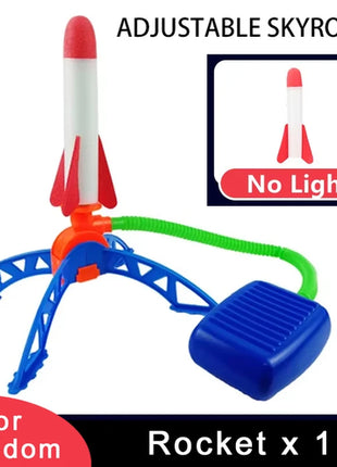 Kids Toy Rocket Launcher Foot Pump Soaring Rocket Toys Child Foam